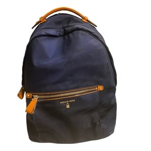 Michael Kors Kelsey Nylon Zip Large Backpack Blue